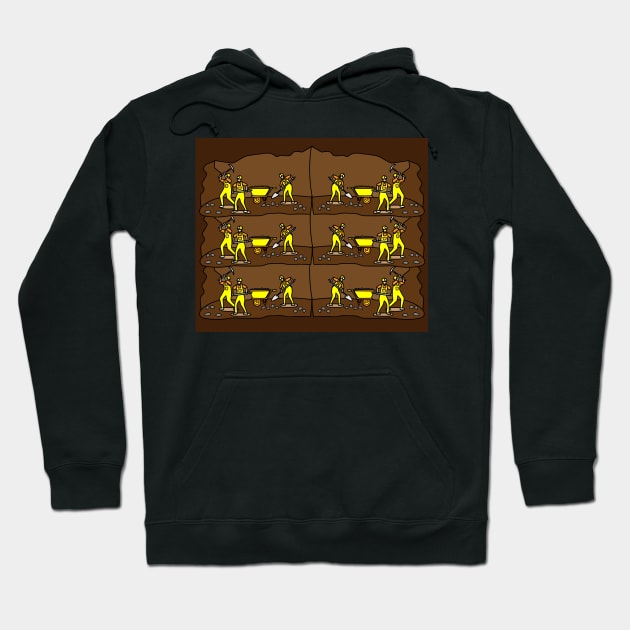 Mine Workers Diamonds Hoodie by flofin